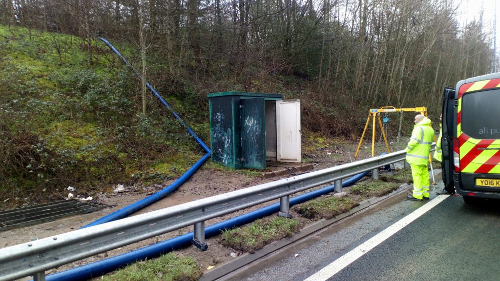 A555 Broken pumping station