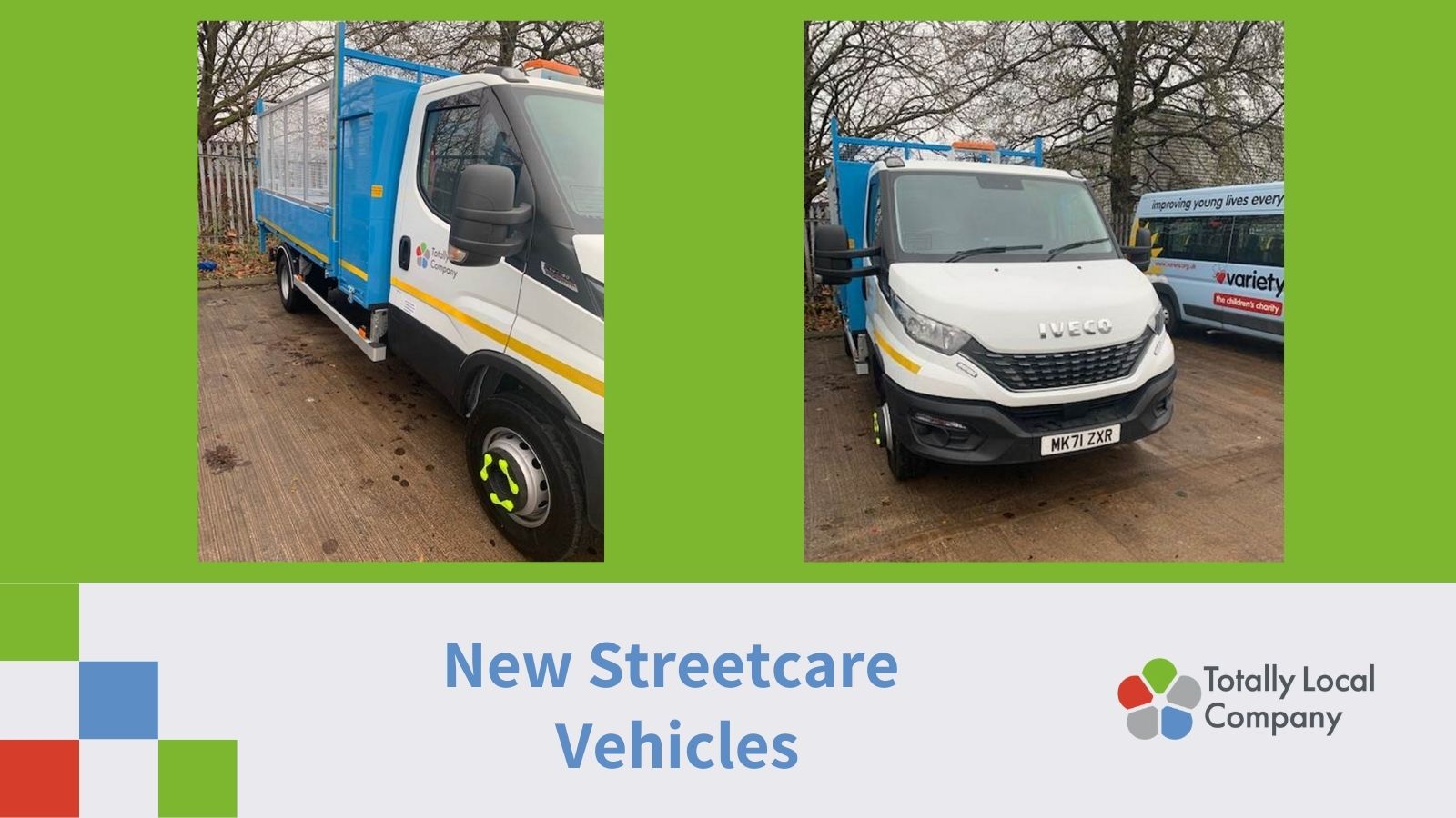 wording - new streetcare vehicles, with a photo of both vehicles
