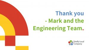 wording = thank you to mark and the engineering team
