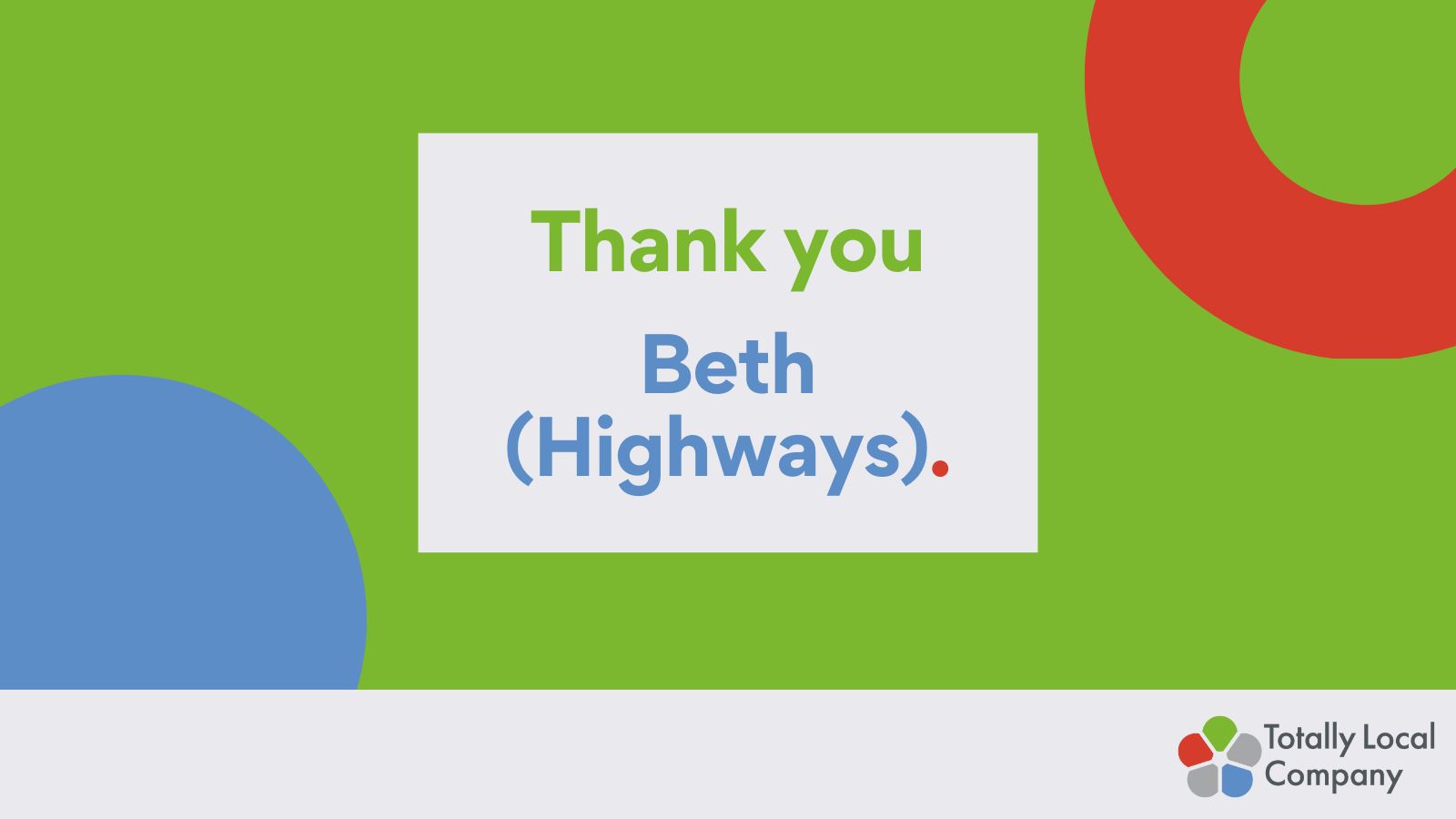 Highways thank you – Watermeetings Lane