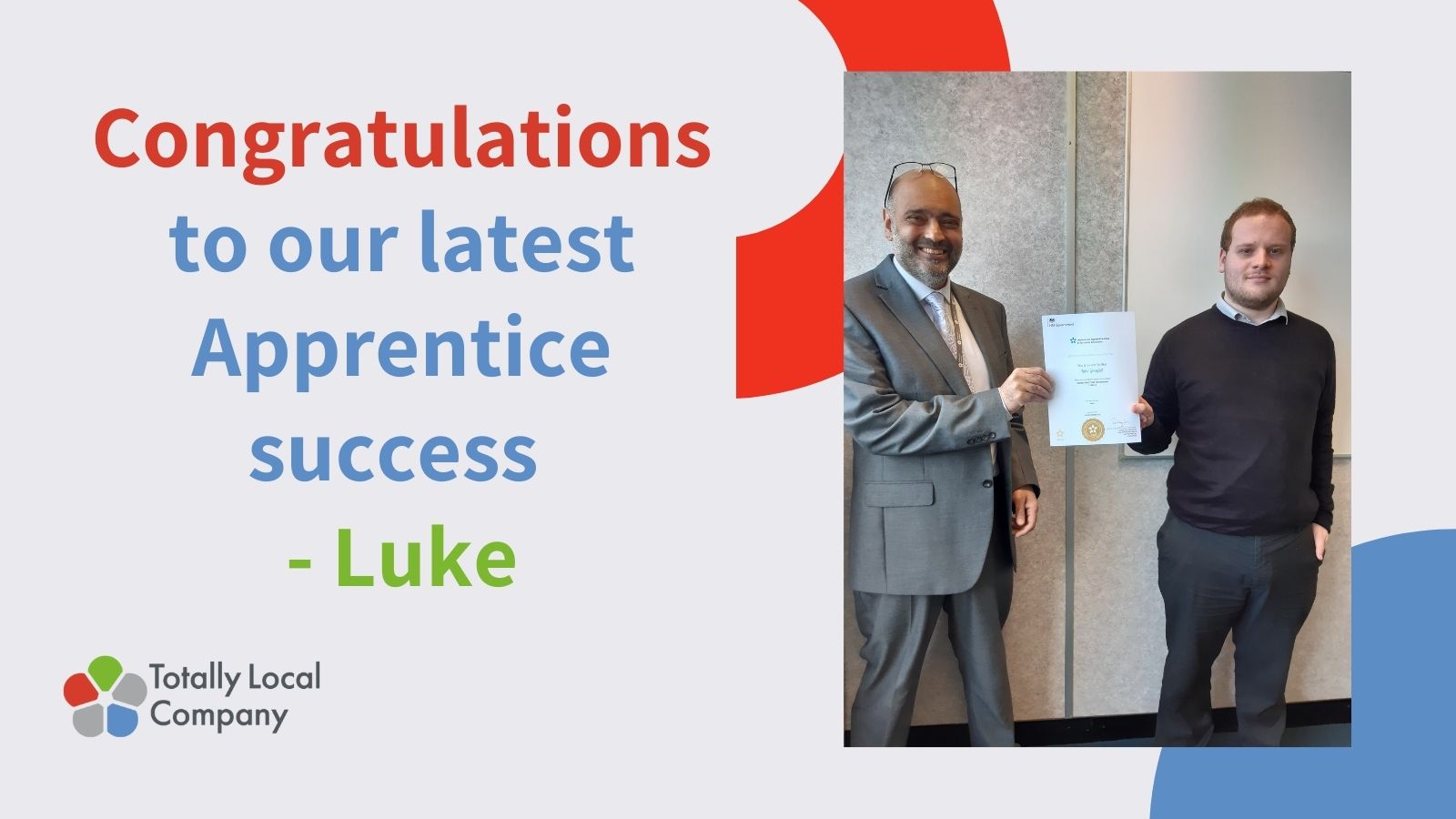 Our latest Apprentice success